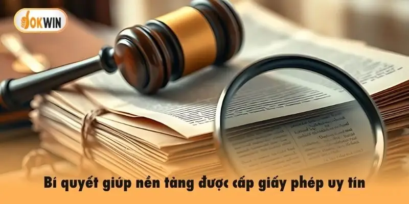 Bí quyết giúp nền tảng được cấp giấy phép uy tín