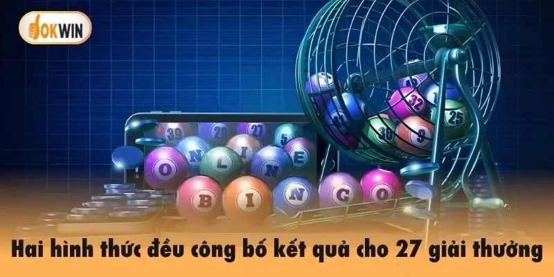 Hai hình thức đều công bố kết quả cho 27 giải thưởng
